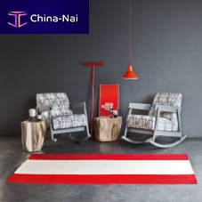 Contemporary armchair Brickfabricoakwalnut