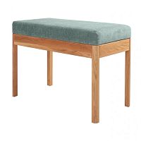 Contemporary bench SCARLETT woodenfabricupholstered