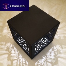 Original design pouf metalsquareilluminated