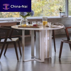 Contemporary dining table ECO NIBBLESmarblelacquered metal basemarble base