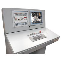 Control operator terminal with touch screenwith keyboardfloor-standing