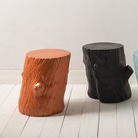 Original design stool SHERWOODwoodenwooden basecentral base