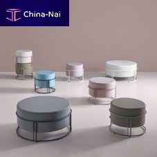 Contemporary pouf UPsteelpainted steelpolypropylene