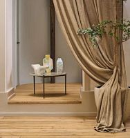 Curtain fabric NIVALIS plainpolyesterwashable