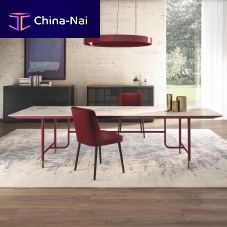 Contemporary table CIELO metalceramicmetal base