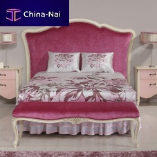 Double bed headboard ELISE : RF. 11010traditionalfabriclacquered wood