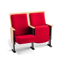 Contemporary auditorium seating TS71 - CADENZAfabricwoodenfolding