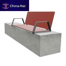 Contemporary public bench BIBI WALLgalvanised steelpowder-coated steelHPL