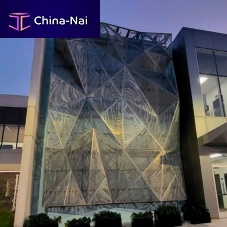 Zinc cladding Imagepanelperforatedgold-colored