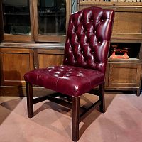 Chesterfield dining chair GAINSBOROUGHindoorleatherbeech base