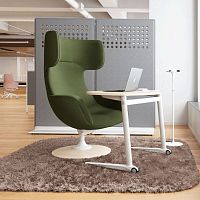 Contemporary lounge chair LIVESfabricwoodenupholstered