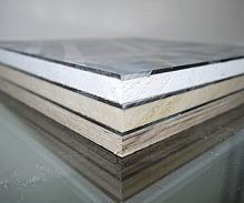 Radiography room radiation shielding panel
