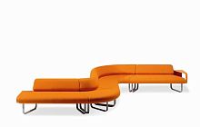 Modular sofa YUKUcontemporaryorangemetal base