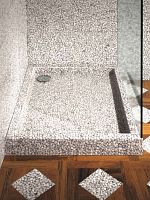 Rectangular shower base DOCCIA : RECTANGOLAREraisedcomposite