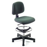 Laboratory swivel chair 40for workstationswith step-up railergonomic