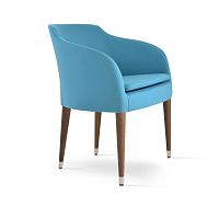 Contemporary chair BUCAindoorwoolleather