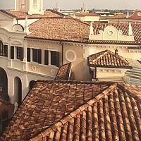 Barrel roof tile VENEZIANIcurvedclayaged