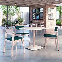 Contemporary table Embla wood veneerbeech baserectangular
