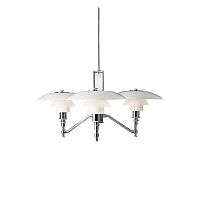 Contemporary chandelier PH 3/2 ACADEMYglassbrasschrome