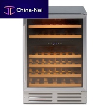 Undercounter wine cabinet 600BLKWCmetalglazed