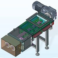Paddle mixer MSCin-linefor liquidsstainless steel