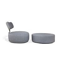Contemporary fireside chair concretafabricaluminumstainless steel