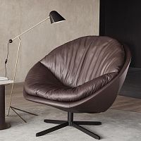 Contemporary armchair DS-265 Cocofabricleathersheepskin