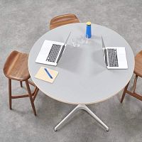 Contemporary coffee table CIVIC laminatemarblesteel base