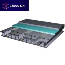Structural floor with girder-slabs T.C.Iconcreteconcrete interjoistprestressed slab
