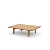 Contemporary coffee table TIBBO teakteak baserectangular