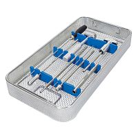 Orthopedic instrument sterilization basket 900312perforated