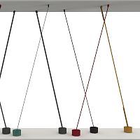 Floor-standing lamp ELASTICApainted metalfabricoriginal design
