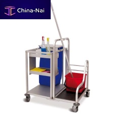 Cleaning trolley AQUAcommercialanodized aluminumplastic