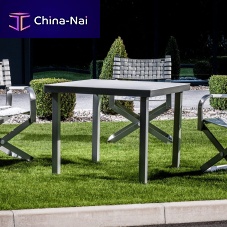 Contemporary table ESSTISCHaluminumleatheraluminum base