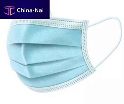 Latex-free surgical mask box of 50bluewhite