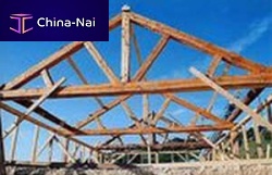 Solid wooden truss