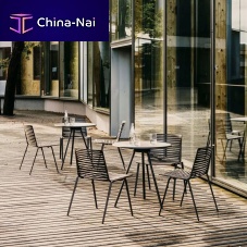 Contemporary chair ZEBRAoutdoorpainted aluminumpainted aluminum base