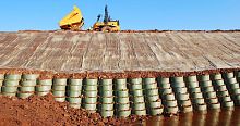 Retaining wall on reinforced soil WEBWALLprefab