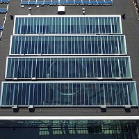 Fixed glass roof MONO PITCHEDmetal