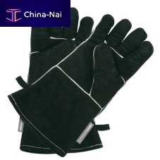 Heat-resistant glove 14.491.20insulatedleatheroversleeve