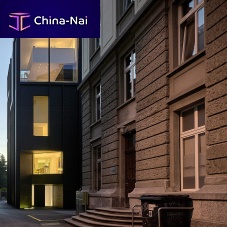 Panel cladding RUDOLFSTRASSEsheet metalverticalmatte