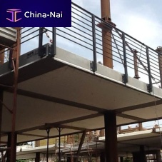 Reinforced concrete deck slab AIRFLOOR expanded polystyrenefireproofinsulating