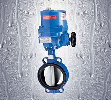 Butterfly valve SYLAX® WAFER serieselectrically-actuatedfor wastewaterwafer