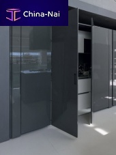 Industrial style kitchen SYSTEM COLLECTIONwoodenhiddenwith integrated handle