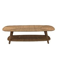 Contemporary coffee table Sillagewickerwicker baseoval