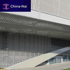 Aluminum solar shading ADLER ICE SCATING ARENA for facadeverticalhorizontal