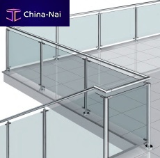 Stainless steel glass clamp CP-MINIfor railinginteriorexterior