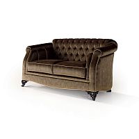 Traditional sofa ART. 6236fabricleatherbrown