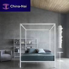 Canopy bed doublecontemporaryanodized aluminum