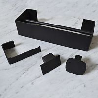 1-bar towel rack GEOMETRICIwall-mountedstainless steelbrushed stainless steel